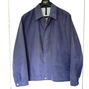 ZEGNA Sport Blue Cotton Blend Water-Resistant Jacket Men’s Size XL